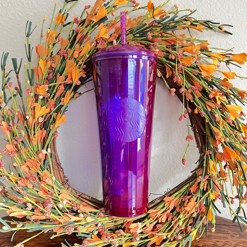 Starbucks Iridescent Purple Pink Dome Kaleidoscope Tumbler π - Picture 4 of 7